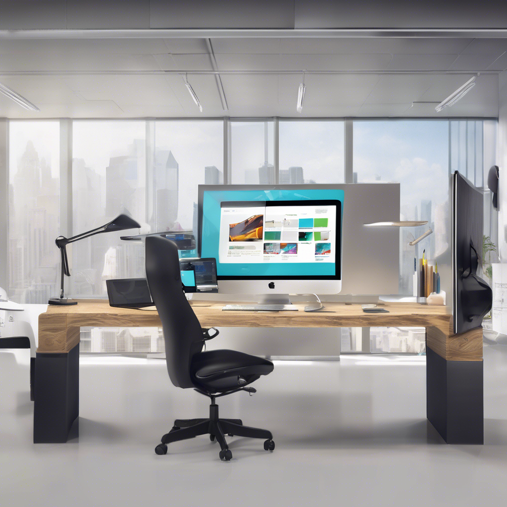 Person using software on computer screen